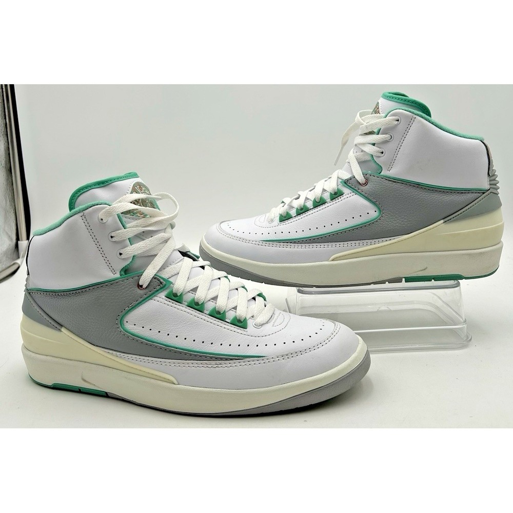 Nike Air Jordan‎ 2 Womens Size 12 White Sneakers Retro Crystal Mint II